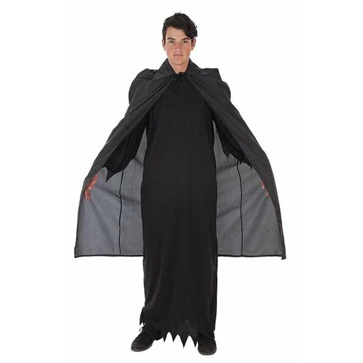 Sort Capa Superhelt M – Kostume til Halloween og Karneval