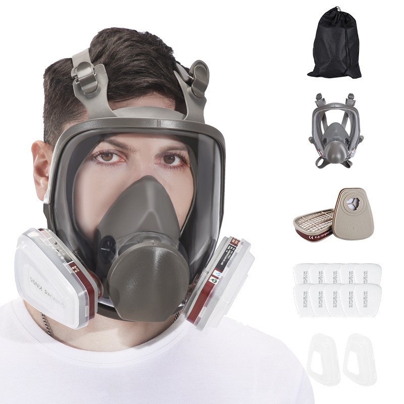 6800 fuldt ansigtsskyende gasmaske med filter