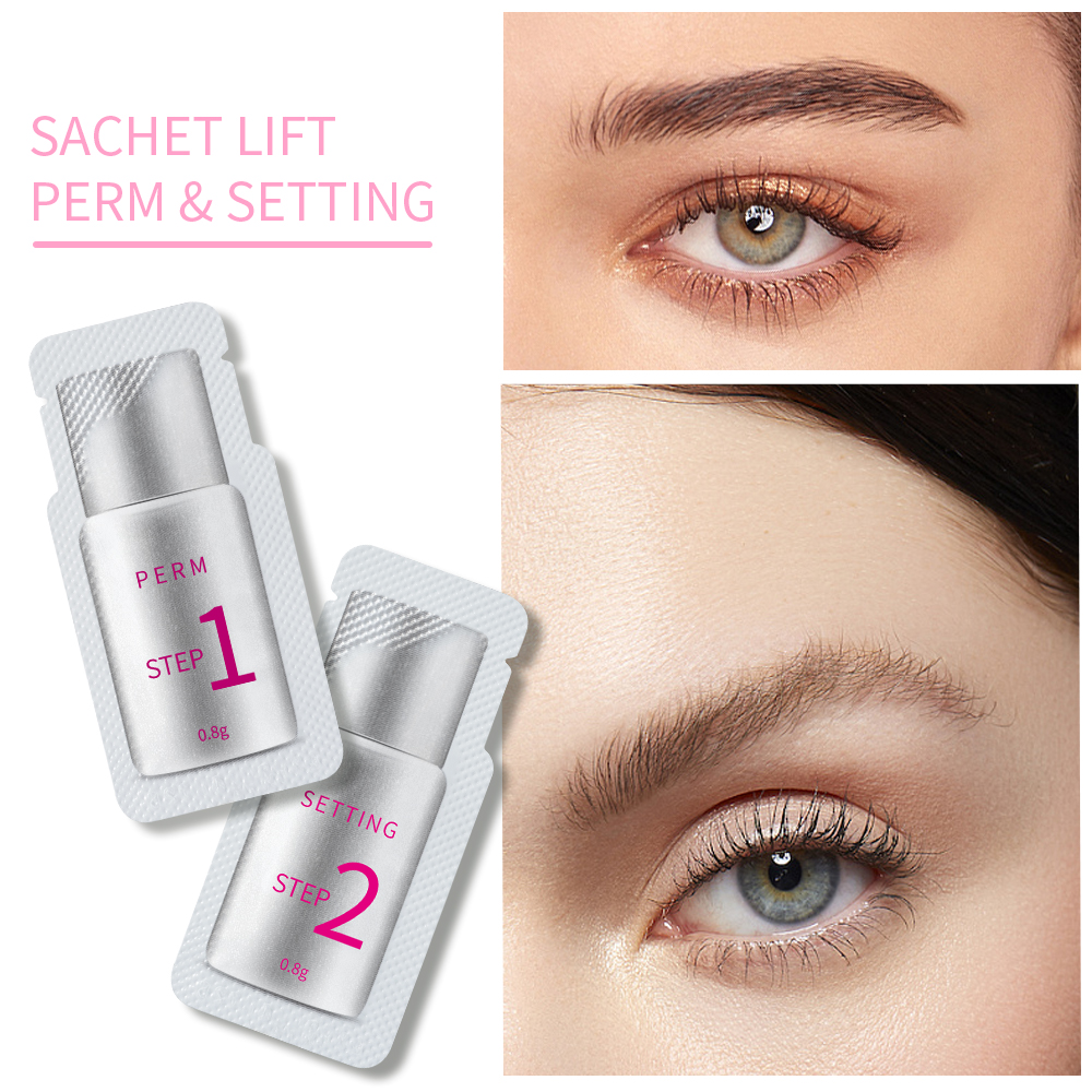 Eyelash Perm Lotion og Fixer – Hurtig Vækst for Øjenbryn