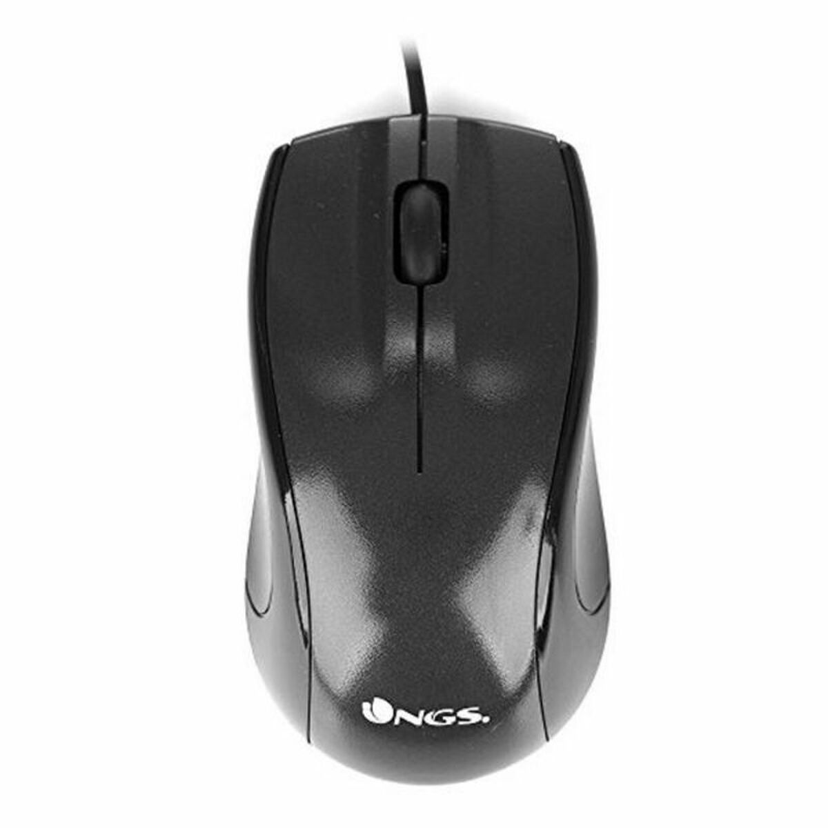 Optisk mus NGS MIST sort – USB, ergonomisk og pålidelig