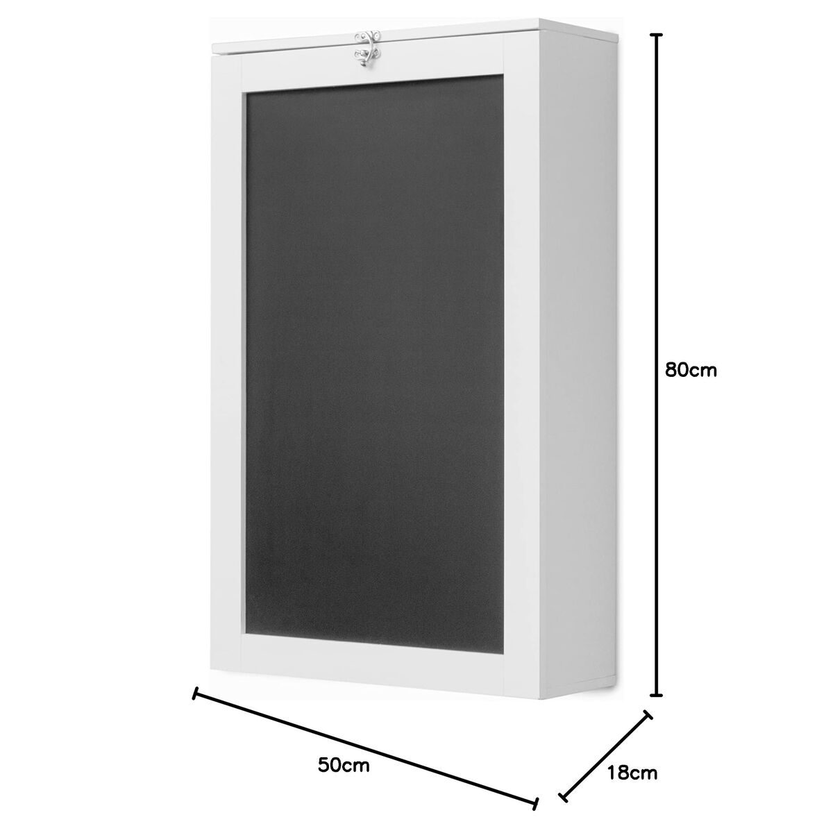 Vægmonteret Klapbord Woldy InnovaGoods Hvid Træ (Refurbished A)