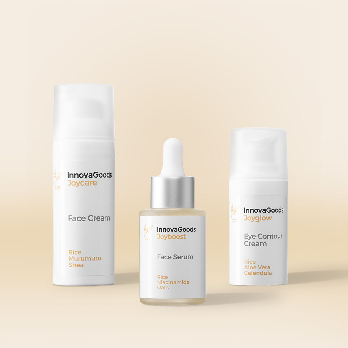 Fugtighedscreme til ansigtet Rice InnovaGoods
